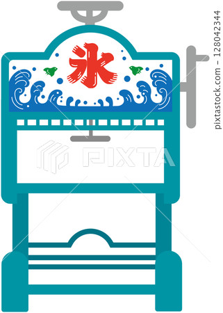 Simple ice shaving machine 128042344