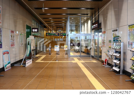 Hokkaido Shinkansen Okutsugaru-Imabetu Station ticket gate 128042767