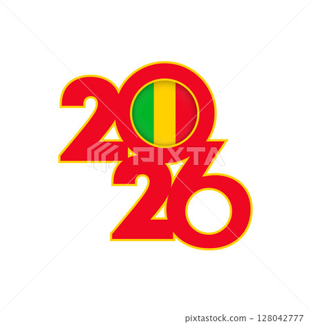 2026 banner with Mali flag inside. 128042777