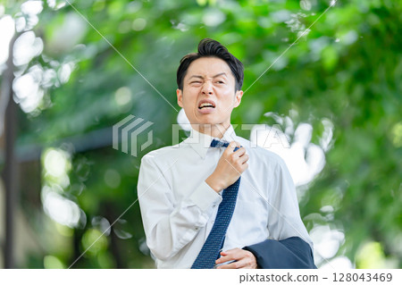商人，酷熱，中暑，異常天氣 128043469