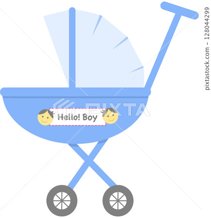 Blue Stroller for Baby Boy 128044299