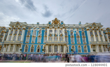 The Catherine Palace timelapse is a Rococo palace located in the town of Tsarskoye Selo Pushkin 128044401