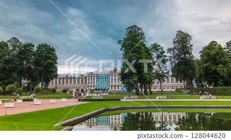 The Catherine Palace timelapse hyperlapse is a Rococo palace located in the town of Tsarskoye Selo Pushkin 128044620