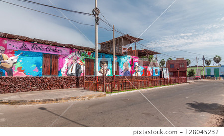 Monumental Callao is one of the new fashion areas near Lima timelapse hyperlapse. Lima Peru. Monumental Callao is one of the new fashion areas near Lima timelapse hyperlapse. Lima Peru. 128045232