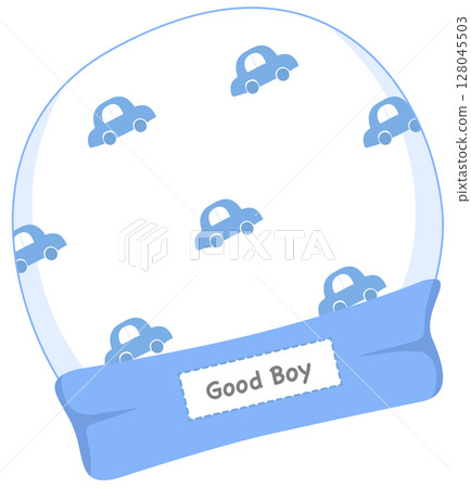 Blue hat for baby boy, used for gender reveal party 128045503