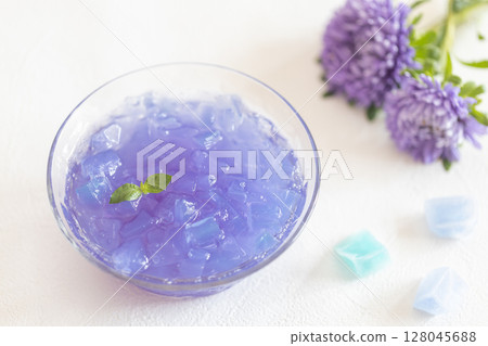Butterfly Pea Jelly 128045688