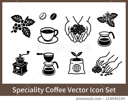 Specialty coffee icon set 128046104