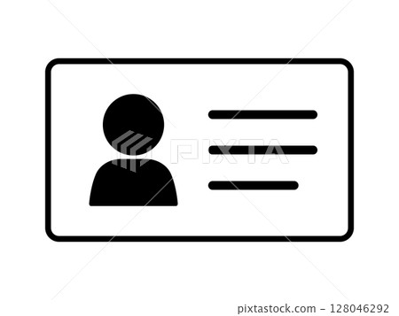 Business card icon monotone 128046292