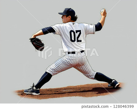 Baseball illustration 128046399