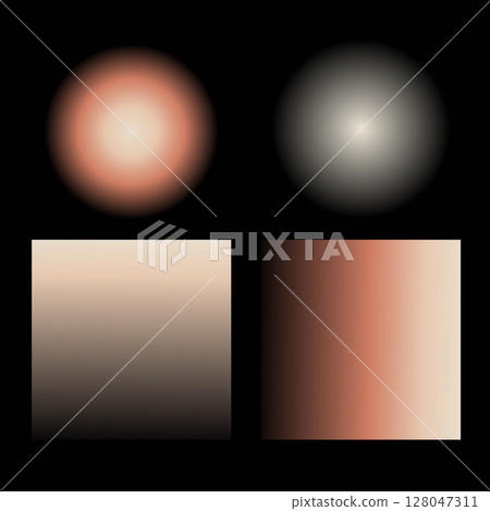 Vintage photo gradient shapes with light leak filter texture 128047311