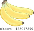 Japanese style banana illustration 128047859