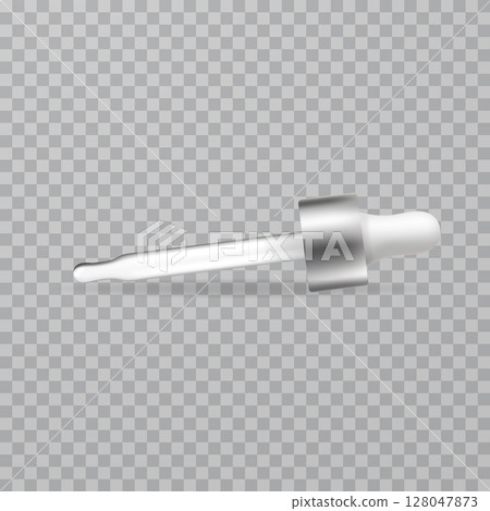 Realistic vector dropper pipette mockup for cosmetic packaging 128047873