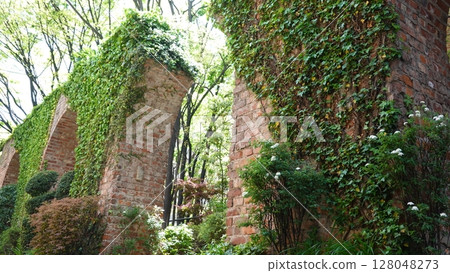 Old red brick arch Old red brick arch 128048273