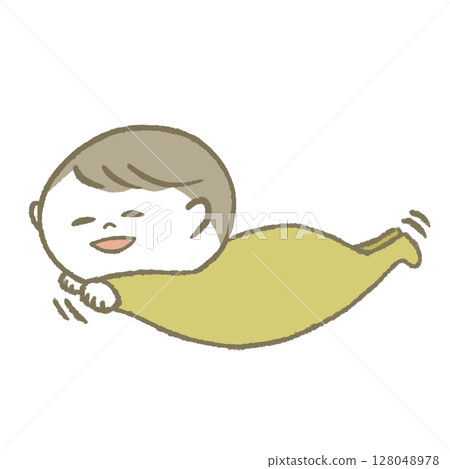 Happy baby, light blue 128048978