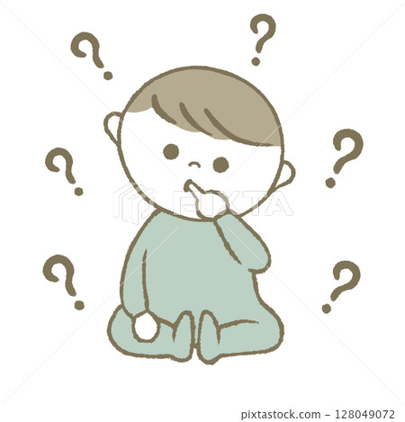 思考的寶寶,淺藍色 思考的寶寶,淺藍色 128049072