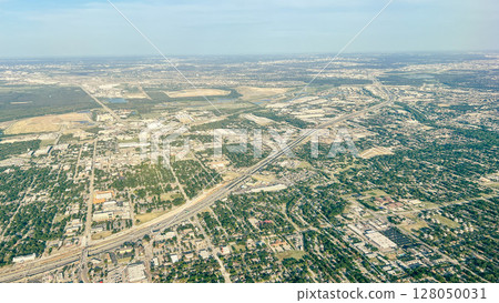 Landscape seen from an airplane 128050031