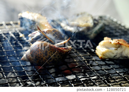 Meal to enjoy with charcoal grill Meal to enjoy with charcoal grill 128050721