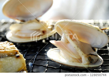 Meal to enjoy with charcoal grill 128050744