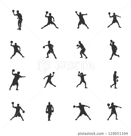 Dodgeball players silhouette, Dodgeball player SVG, Dodgeball player vector Dodgeball players silhouette, Dodgeball player SVG, Dodgeball player vector 128051104