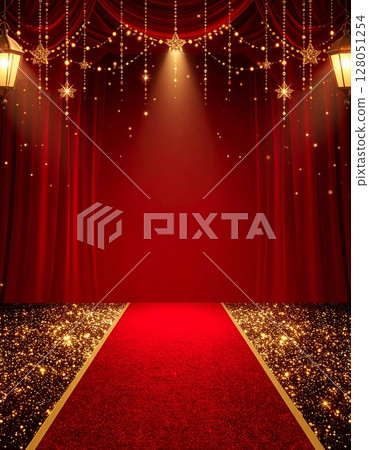 Gorgeous red curtains Gorgeous red curtains 128051254