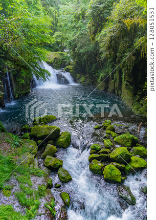 （熊本縣）菊池溪谷、天狗瀑布、龍之渕 128051531