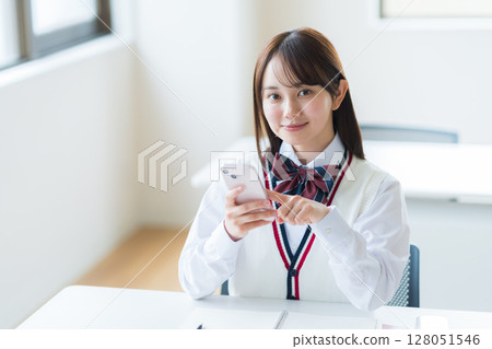 Students studying in classroom Students studying in classroom 128051546
