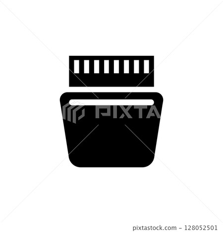Printer Adapter, LPT Plug, IEEE 1284 Cable Solid Flat Vector Icon Isolated on White Background 128052501