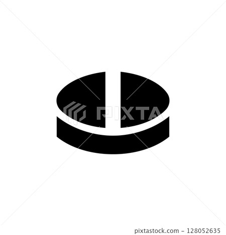 Aspirin Medical Pill, Painkiller Tablet Solid Flat Vector Icon Isolated on White Background Aspirin Medical Pill, Painkiller Tablet Solid Flat Vector Icon Isolated on White Background 128052635