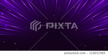 Purple rays glowing on dark background. Speed motion moving concept. 128052985