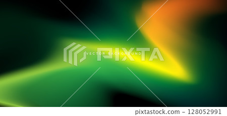 Green and yellow gradient on dark background. You use can banner, brochre, presentation. 128052991