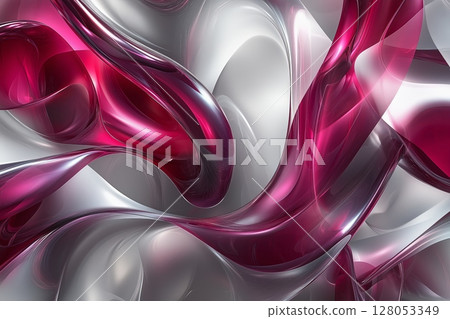 Dynamic organic forms flow seamlessly in a blend of colors, creating an abstract backdrop Dynamic organic forms flow seamlessly in a blend of colors, creating an abstract backdrop 128053349
