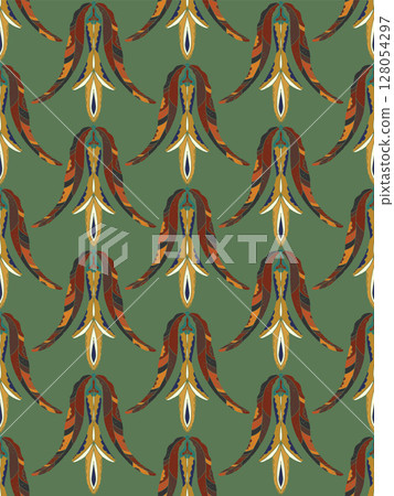 seamless pattern with decorative elements seamless pattern with decorative elements 128054297