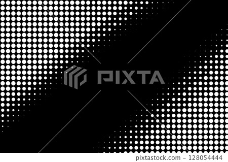Diagonal Black White Halftone Dot Pattern Diagonal Black White Halftone Dot Pattern 128054444