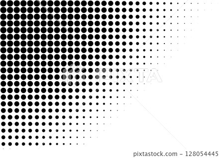 Diagonal Halftone Dots Fading Corner Pattern Diagonal Halftone Dots Fading Corner Pattern 128054445