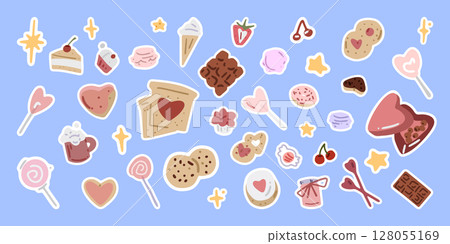 Sweet Dessert Elements Set 128055169