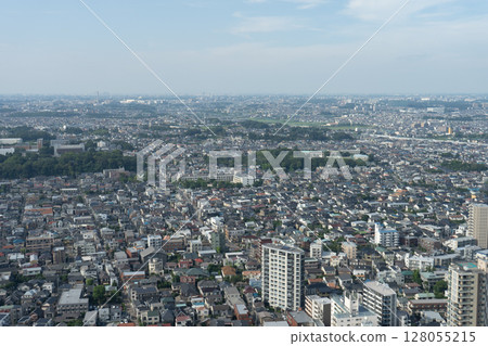 View from the observation deck at I-Link Town in Ichikawa, Chiba Prefecture 128055215