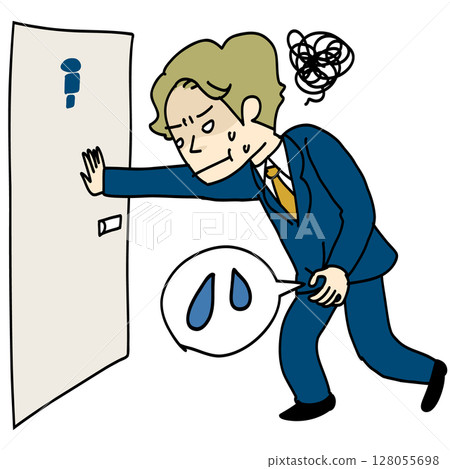 一名男子沒能及時趕到廁所 128055698