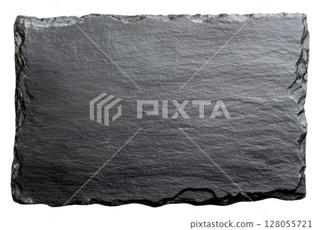 Horizontal Black Slate Stone 128055721
