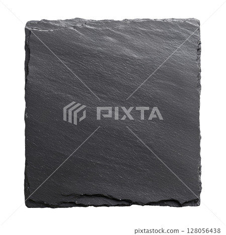 Square black slate stone 128056438