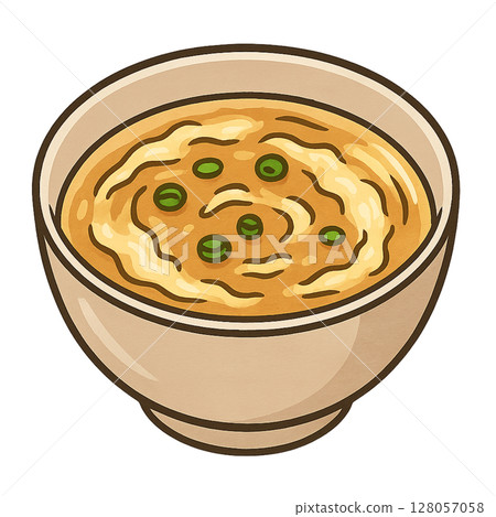 中式雞蛋湯簡單透明圖解 128057058