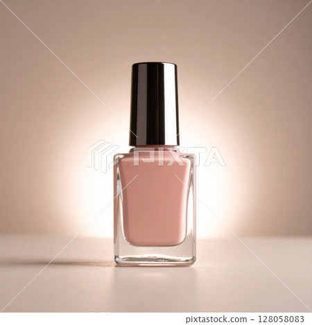 Pale Pink Nail Polish in Glass Bottle 128058083