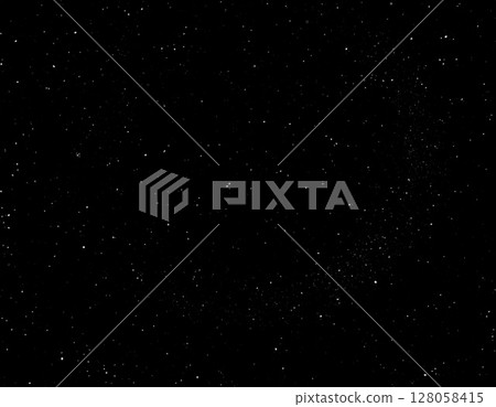 Dark Night Sky with Scattered White Stars 128058415