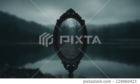 Mirror in a Misty Landscape 128060423