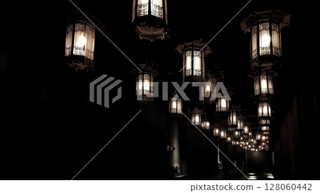 Elegant Lanterns in the Dark Elegant Lanterns in the Dark 128060442