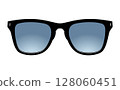 Realistic sunglasses. Summer glasses for eye protection 128060451