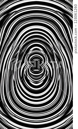 Abstract Black and White Circular Pattern 128061260