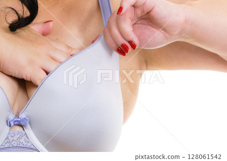 Fat woman big breast wearing bra Fat woman big breast wearing bra 128061542