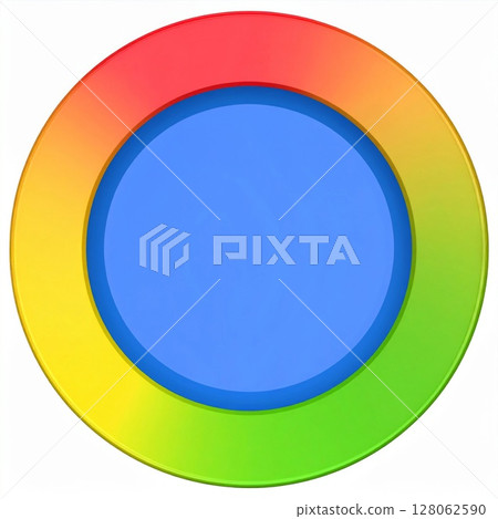 Abstract Colorful Circular Design with Gradient 128062590