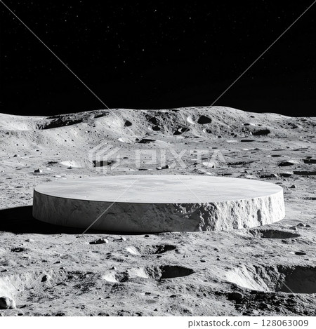 Circular Structure on Lunar Surface 128063009