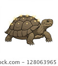 Pixel Art Glowing Tortoise Illustration 128063965
